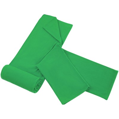 Плед с рукавами флисовый в чехле, зеленый
