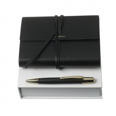 Набор NINA RICCI: блокнот А6 с ручкой, черный