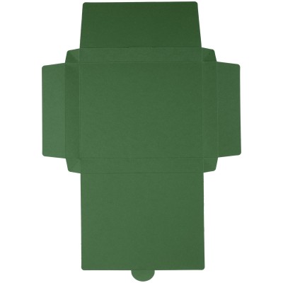 Коробка самосборная 14х21х2,5см, зеленая
