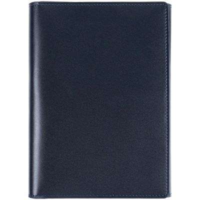 Ежедневник-портфолио 15х21 см кожа, недатированный, синий