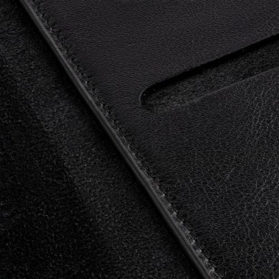 Ежедневник-портфолио 15х21 см кожа, недатированный, черный