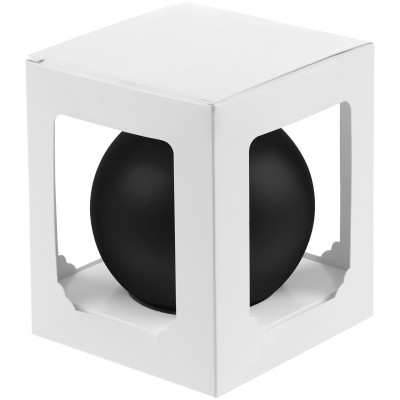 Елочный шар 8,5см коробке, черный