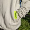 Лейбл тканевый 2х8см полиэстер, желтый неон