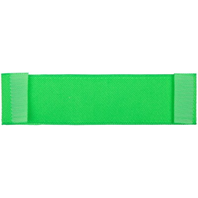 Лейбл тканевый 2х8см полиэстер, зеленый неон
