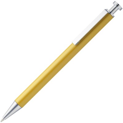 Ежедневник 15х21см с шариковой ручкой, серый с желтым