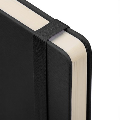 Ежедневник недатированный A5, в линейку, черный