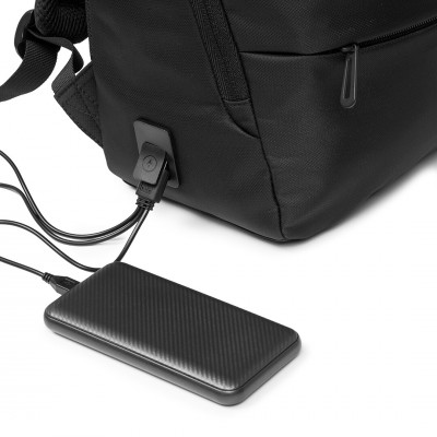 Бизнес рюкзак Portobello Taller с USB разъемом, черный