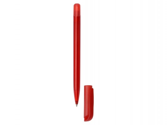 Ручка шариковая из переработанных контейнеров, красная