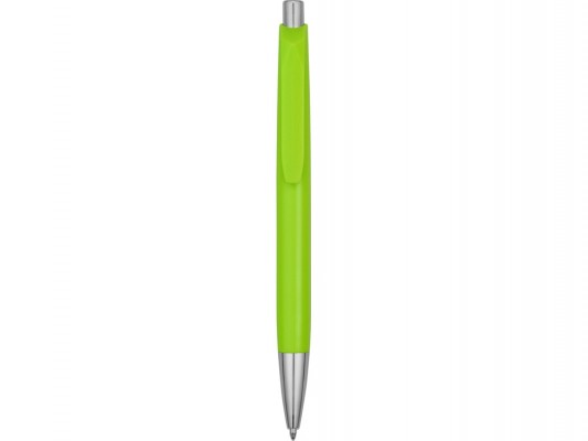 Ручка пластиковая шариковая, зеленое яблоко