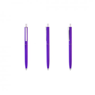 Ручка шариковая "Топ" пластик, фиолетовая