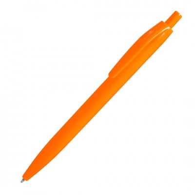 Ручка шариковая "Колор" пластик, оранжевая