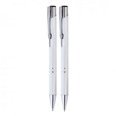 Набор: ручка и карандаш, белый
