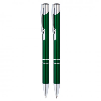 Набор: ручка и карандаш, зеленый
