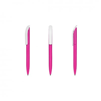 Ручка шариковая 14х1см, пластик, розовый
