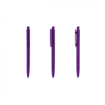 Ручка шариковая, пластик, 14x1см, фиолетовый