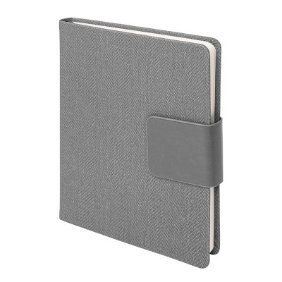 Ежедневник недатированный, формат А5, в линейку, серый