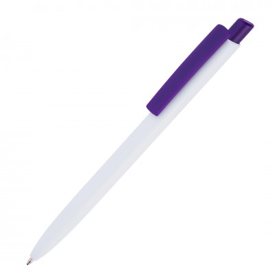 Ручка шариковая 14x1см, пластик, фиолетовый