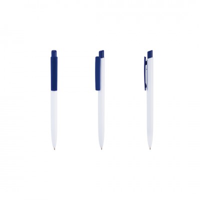 Ручка шариковая 14x1см, пластик, темно-синий