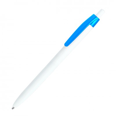 Ручка шариковая 13,9x1см, пластик, голубой