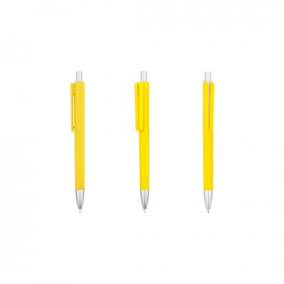 Ручка шариковая P2, пластик, желтая