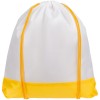 Рюкзак детский 32х35см белый с желтым