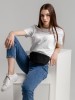 Сумка на пояс 23x11x8см, черная
