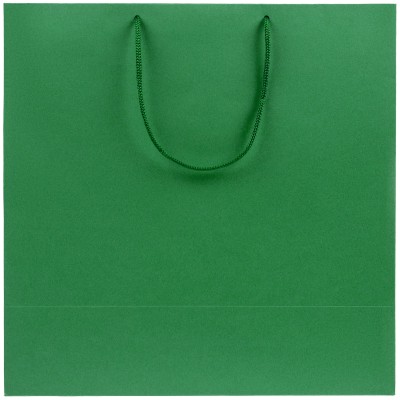 Пакет бумажный 35x35x16см, зеленый