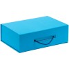 Коробка 27х18,8х8,5см с крышкой на магните, голубая