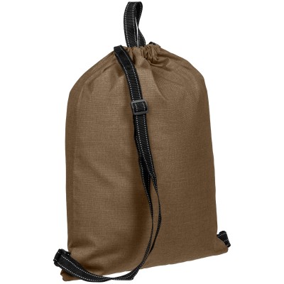 Рюкзак-мешок 33x44см, коричневый