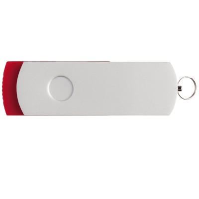 Флешка 32Гб металл/пластик с покрытием soft-touch, красная