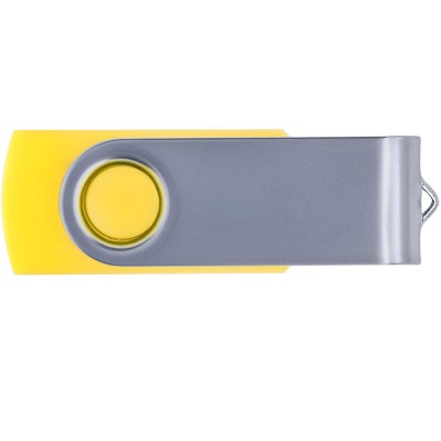 Флешка 32Гб с покрытием soft-touch, желтая
