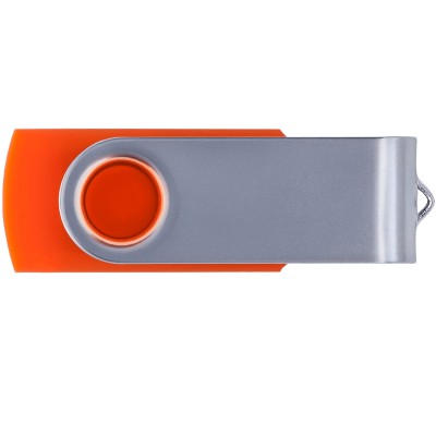Флешка 8Гб с покрытием soft-touch, оранжевая