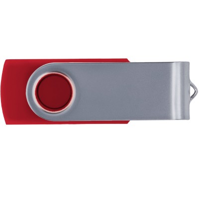 Флешка 16Гб с покрытием soft-touch, красная
