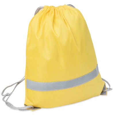 Рюкзак-мешок со светоотражающей полосой, желтый