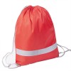 Рюкзак-мешок со светоотражающей полосой, красный