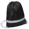 Рюкзак-мешок со светоотражающей полосой, черный