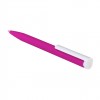 Ручка шариковая с покрытием софт-тач, розовая