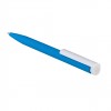 Ручка шариковая с покрытием софт-тач, голубая