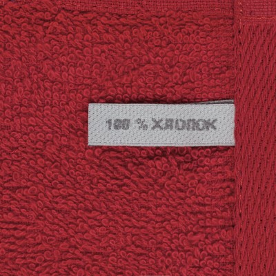 Полотенце 30x60см, 350г/м², красное