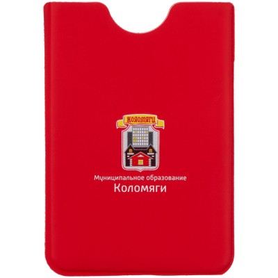 Чехол для карточки 6,2х9,1см, красный