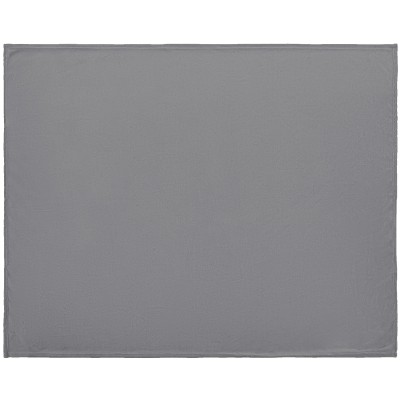 Плед 125x150см длинноворсный флис, серый