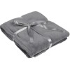 Плед 125x150см длинноворсный флис, серый
