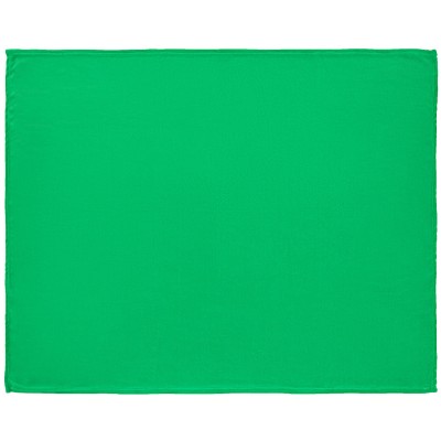 Плед 125x150см длинноворсный флис, зеленый