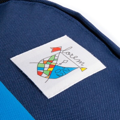 Рюкзак детский 25x30см, синий с голубым