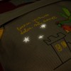 Рюкзак детский 25x30см, бордовый с серым