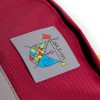 Рюкзак детский 25x30см, бордовый с серым