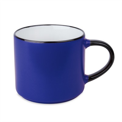 Кружка, фарфор, 450мл, синяя