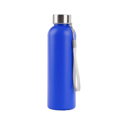 Бутылка для воды 600мл, пластик/растительные волокна, синий