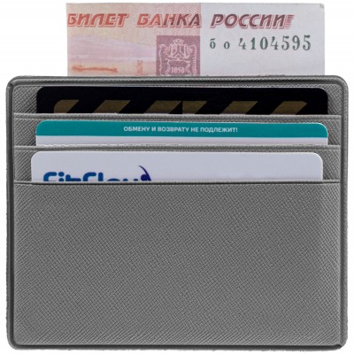 Чехол для карточек 10х8см, серый