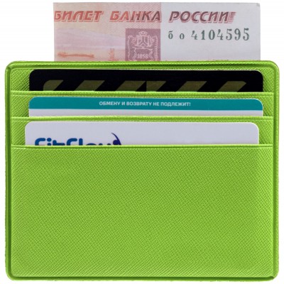 Чехол для карточек 10х8см, зеленый